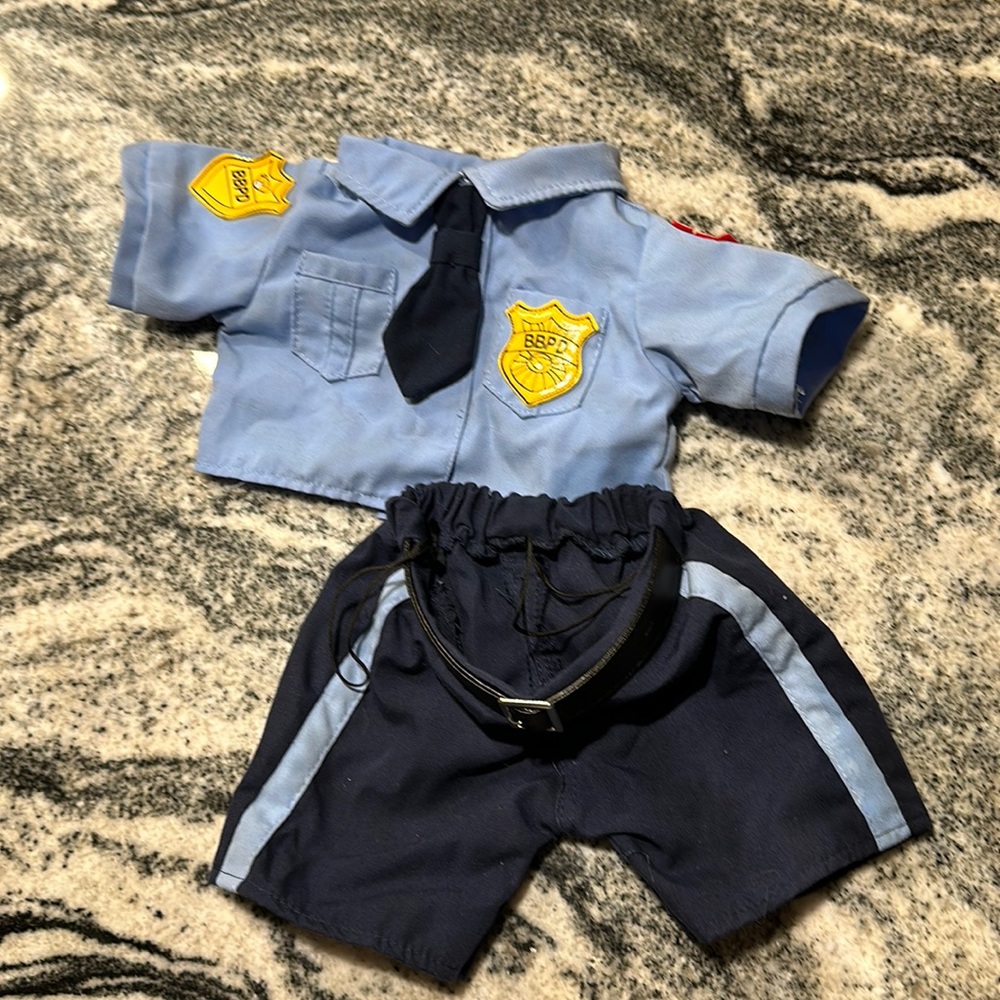 Build-A-Bear top and bottoms police costume